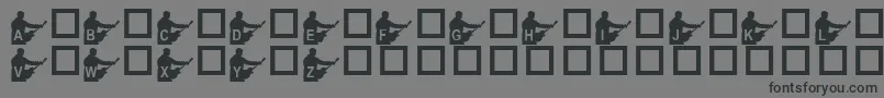 KrStevesSolo Font – Black Fonts on Gray Background