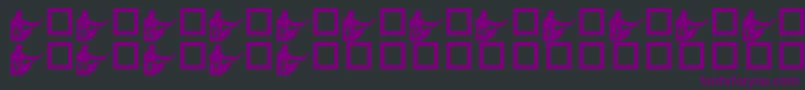 KrStevesSolo Font – Purple Fonts on Black Background