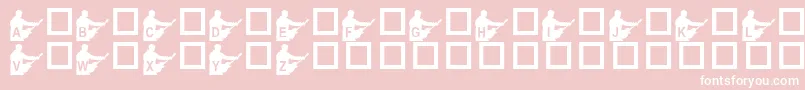 KrStevesSolo Font – White Fonts on Pink Background