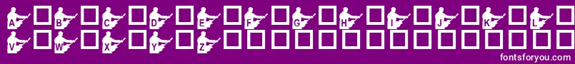 KrStevesSolo Font – White Fonts on Purple Background