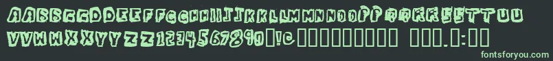 Dawgbox ffy Font – Green Fonts on Black Background