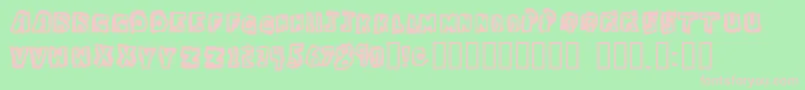 Dawgbox ffy Font – Pink Fonts on Green Background