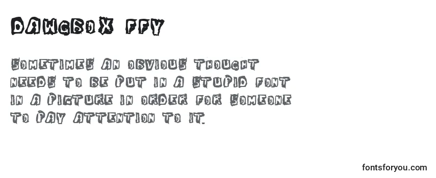 Review of the Dawgbox ffy Font