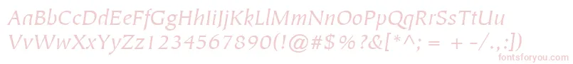 ItcTiepoloLtBookItalic Font – Pink Fonts
