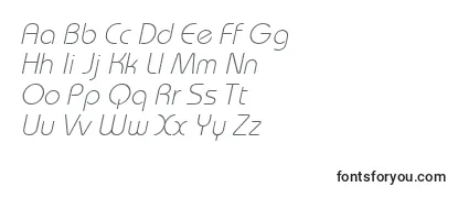 BahamasLightItalic Font