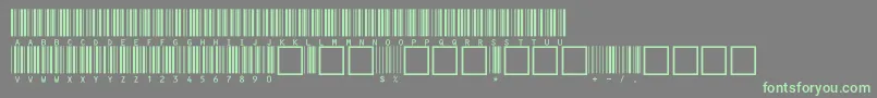 Шрифт V100010 – зелёные шрифты на сером фоне