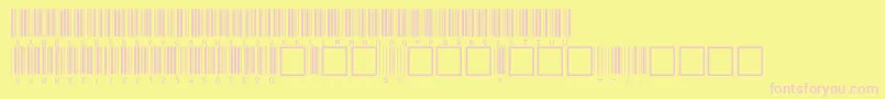 V100010 Font – Pink Fonts on Yellow Background