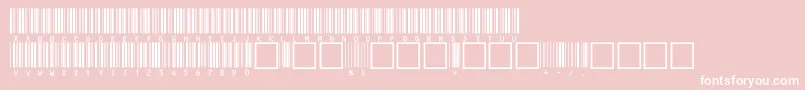 V100010 Font – White Fonts on Pink Background