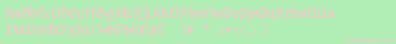 BurtinomaticDemibold Font – Pink Fonts on Green Background