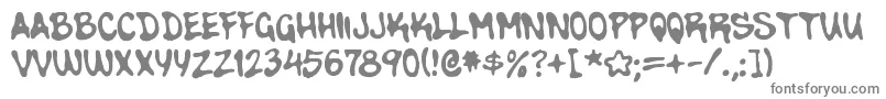 WalnutRegular Font – Gray Fonts on White Background
