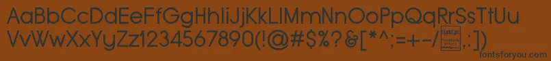 TypoGroteskDemo Font – Black Fonts on Brown Background