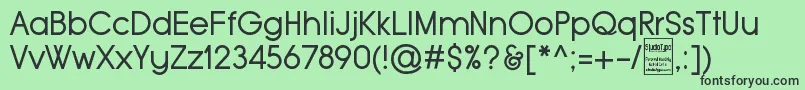 フォントTypoGroteskDemo – 緑の背景に黒い文字