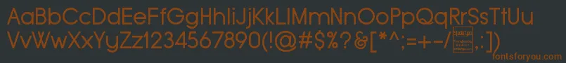 TypoGroteskDemo Font – Brown Fonts on Black Background