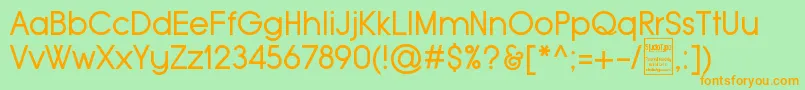 fuente TypoGroteskDemo – Fuentes Naranjas Sobre Fondo Verde