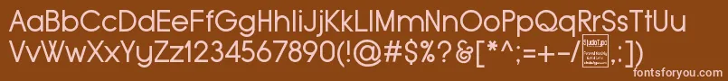 fuente TypoGroteskDemo – Fuentes Rosadas Sobre Fondo Marrón