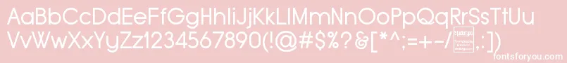TypoGroteskDemo Font – White Fonts on Pink Background