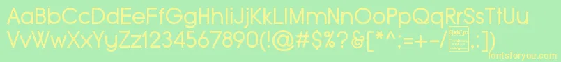 fuente TypoGroteskDemo – Fuentes Amarillas Sobre Fondo Verde