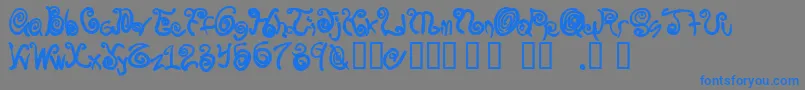 Więcej informacji o czcionce Spurly Czcionka Spurly – niebieskie czcionki na szarym tle