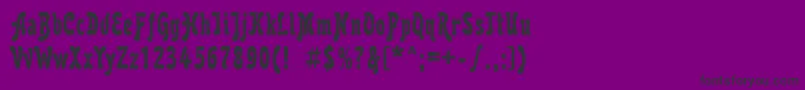 Karollatt Font – Black Fonts on Purple Background