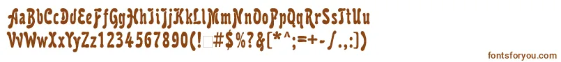 Шрифт Karollatt – коричневые шрифты на белом фоне