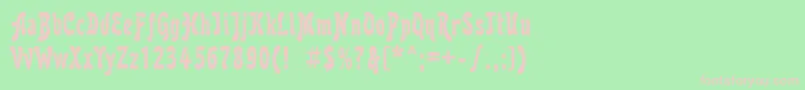 Karollatt Font – Pink Fonts on Green Background