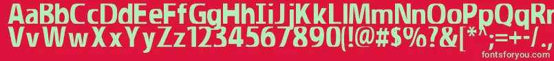 More about Illumination Font Illumination Font – Green Fonts on Red Background