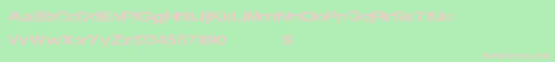 Bernalheights Font – Pink Fonts on Green Background