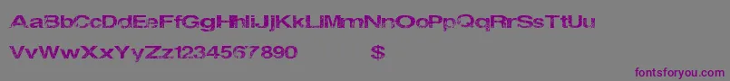 Bernalheights Font – Purple Fonts on Gray Background