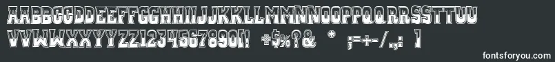 WhiskeyTownBuzzed Font – White Fonts on Black Background