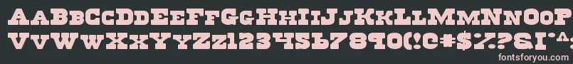 Regv2e Font – Pink Fonts on Black Background