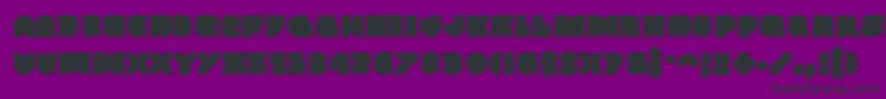 Vxrocketacad Font – Black Fonts on Purple Background