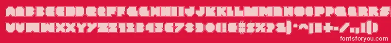 More about Vxrocketacad Font Vxrocketacad Font – Pink Fonts on Red Background