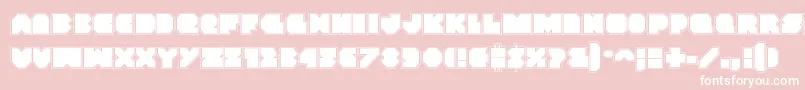 Vxrocketacad Font – White Fonts on Pink Background