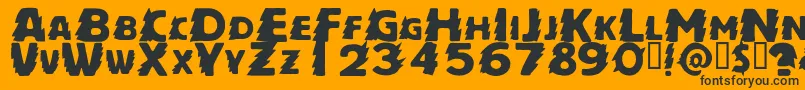 ZapftigRegular Font – Black Fonts on Orange Background
