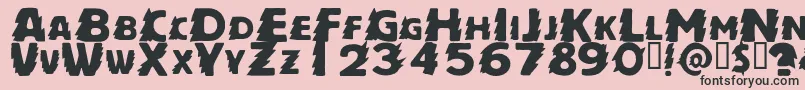 ZapftigRegular Font – Black Fonts on Pink Background