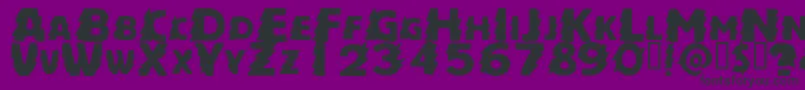 ZapftigRegular Font – Black Fonts on Purple Background