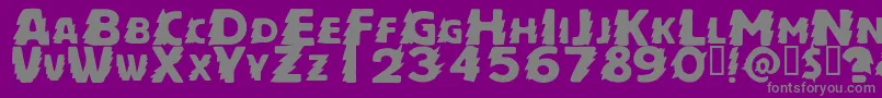 ZapftigRegular Font – Gray Fonts on Purple Background