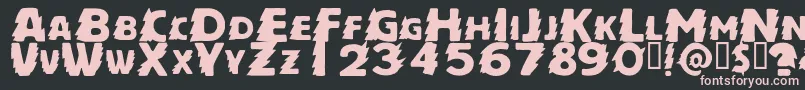 ZapftigRegular Font – Pink Fonts on Black Background