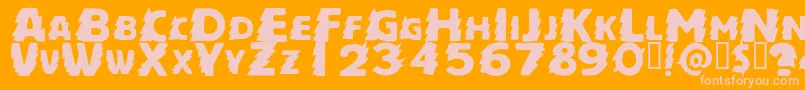 ZapftigRegular Font – Pink Fonts on Orange Background