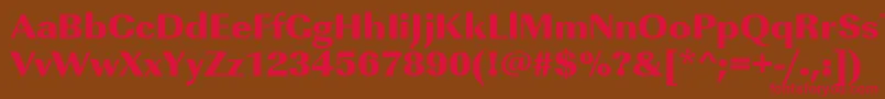 Urwimperialtultbolwid Font – Red Fonts on Brown Background
