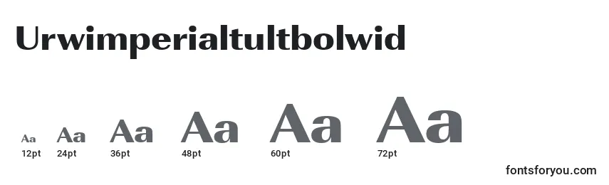 Размеры шрифта Urwimperialtultbolwid