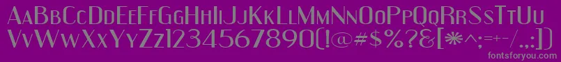 Engeexpa-Schriftart – Graue Schriften auf violettem Hintergrund