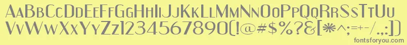 Engeexpa Font – Gray Fonts on Yellow Background