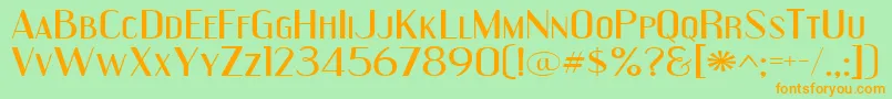 Engeexpa Font – Orange Fonts on Green Background