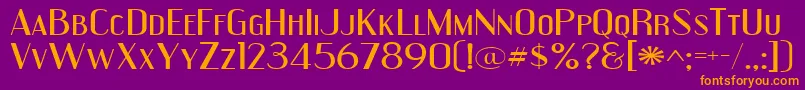Engeexpa Font – Orange Fonts on Purple Background