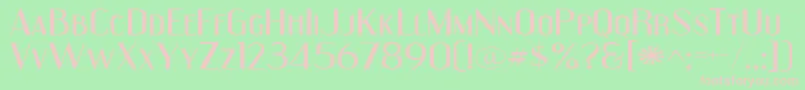 Engeexpa Font – Pink Fonts on Green Background
