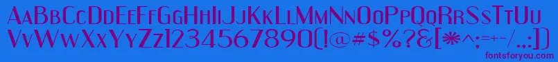 Engeexpa Font – Purple Fonts on Blue Background