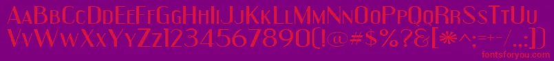 Engeexpa Font – Red Fonts on Purple Background