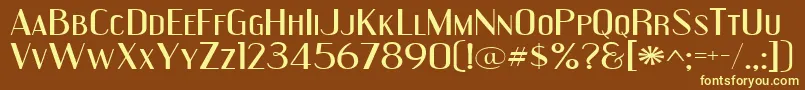 Engeexpa Font – Yellow Fonts on Brown Background