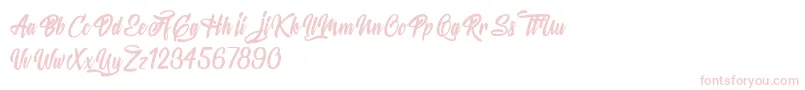 MysteriousLovers Font – Pink Fonts on White Background